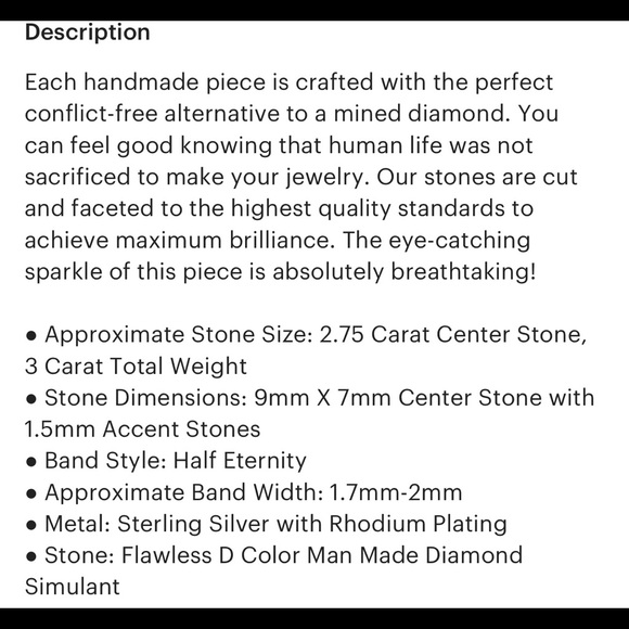 NEW Tiger Gems 3ctw Radient Cut Solitaire Engagement Ring - Picture 9 of 10